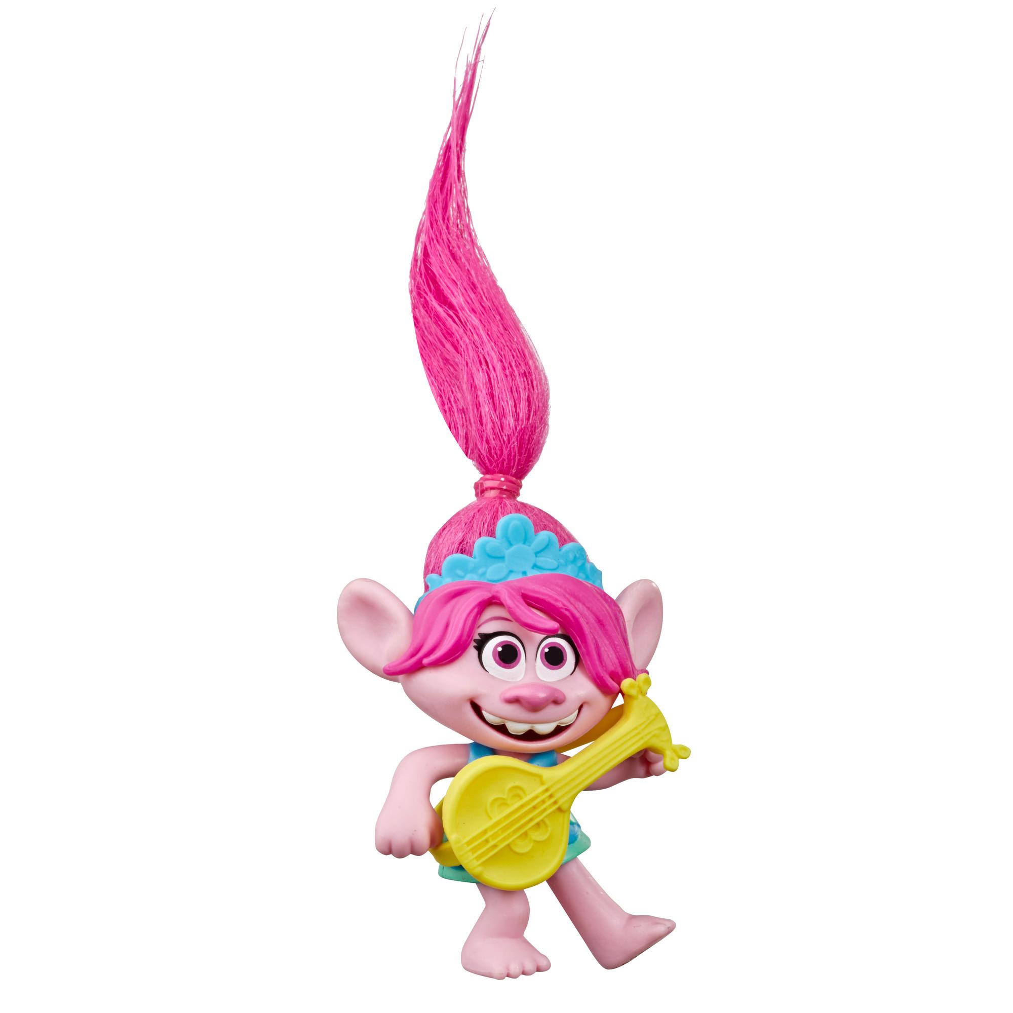 DreamWorks Trolls World Tour Poppy, Doll Figure with Ukulele Accessory, Toy Inspired by the Movie Trolls World Tour