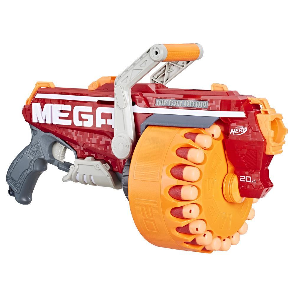 Megalodon Nerf N-Strike Mega Toy Blaster with 20 Official Nerf Mega Whistler Darts