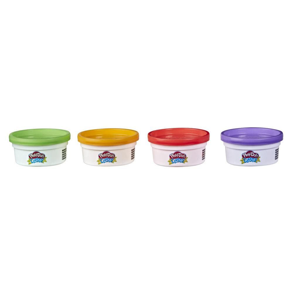 Play-Doh Elastik 4'lü Hamur - Çarpıcı Renkler