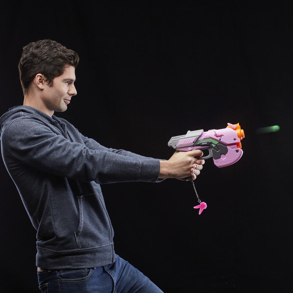 Overwatch D.Va Nerf Rival Blaster with 3 OverWatch Nerf Rival Rounds